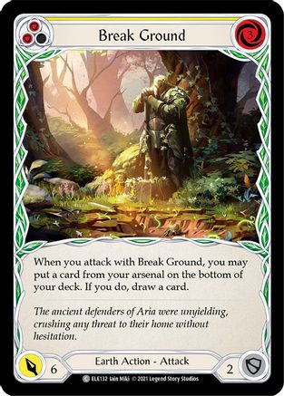 Break Ground (Yellow) (ELE132) (Unlimited Edition) - Tales of Aria