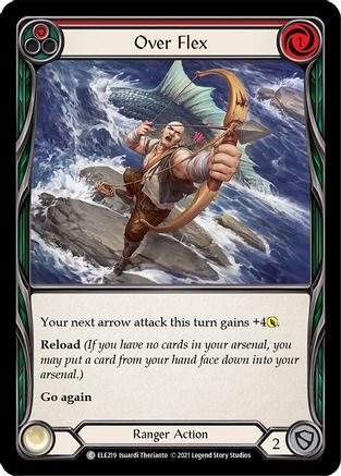 Over Flex (Red) (ELE219) (1st Edition) Rainbow Foil - Tales of Aria