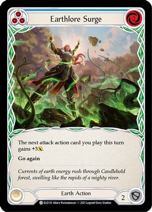 Earthlore Surge (Blue) (ELE139) Unlimited Edition  - Tales of Aria