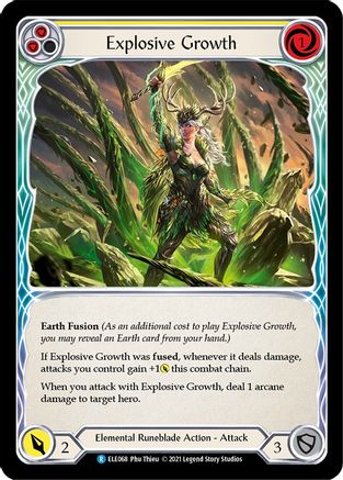 Explosive Growth (Yellow) (ELE068) (1st Edition) - Tales of Aria