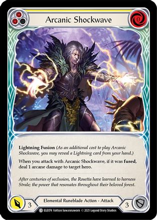 Arcanic Shockwave (Yellow) (ELE074) (1st Edition) - Tales of Aria