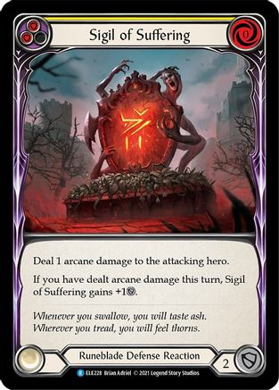 Sigil of Suffering (Yellow) (ELE228) (Unlimited Edition) - Tales of Aria
