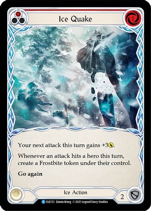 Ice Quake (Red) (ELE151) 1st Edition  - Tales of Aria