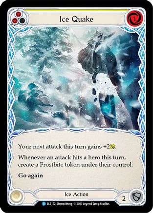 Ice Quake (Yellow) (ELE152) (Unlimited Edition) Rainbow Foil - Tales of Aria