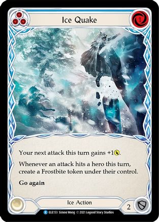 Ice Quake (Blue) (ELE153) (1st Edition) - Tales of Aria