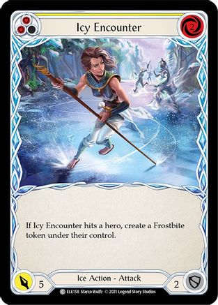 Icy Encounter (Yellow) (ELE158) (Unlimited Edition) - Tales of Aria