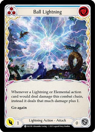 Ball Lightning (Blue) (ELE188) (1st Edition) - Tales of Aria