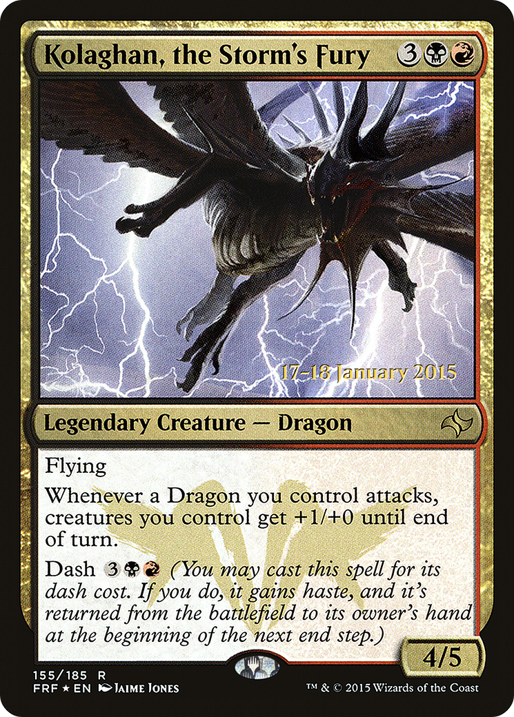 Kolaghan, the Storm's Fury (155s) Foil - Fate Reforged Promos