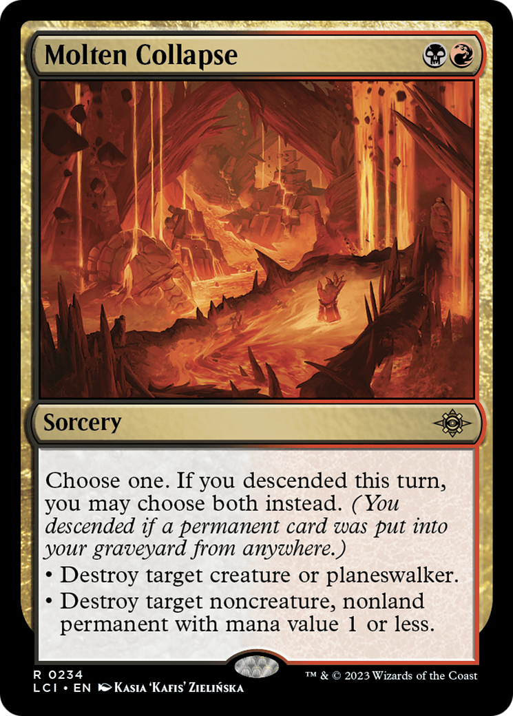 Molten Collapse (234) Foil - The Lost Caverns of Ixalan