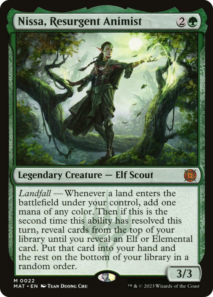 Nissa, Resurgent Animist (022) Foil - March of the Machine: The Aftermath