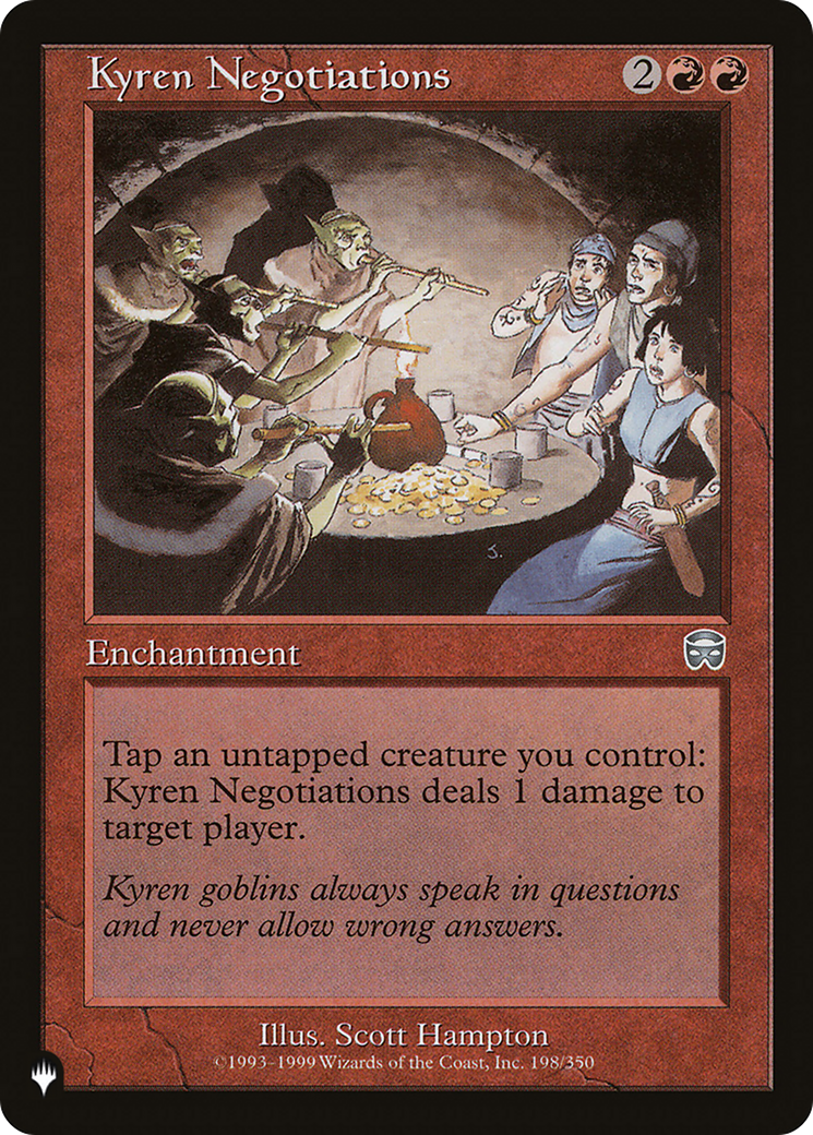 Kyren Negotiations (Retro) (MMQ-198) - The List