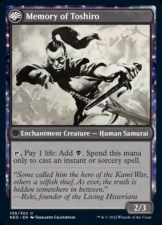 Life of Toshiro Umezawa // Memory of Toshiro [Kamigawa: Neon Dynasty] Foil