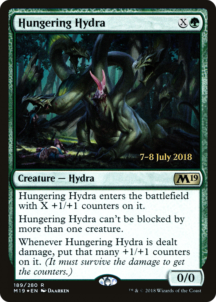 Hungering Hydra (189) Foil - Core Set 2019 Promos