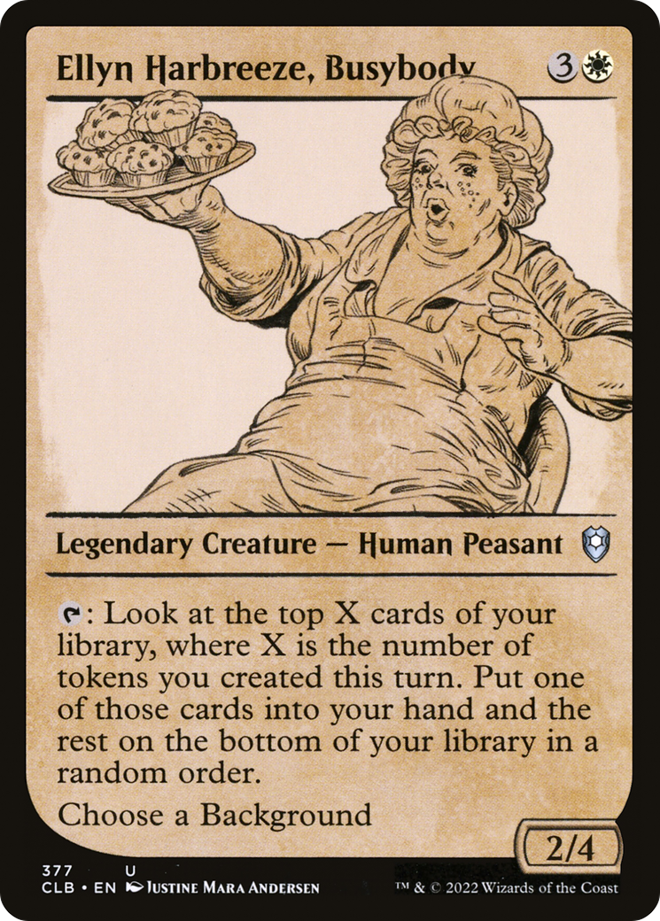 Ellyn Harbreeze, Busybody (Showcase) (377) - Commander Legends: Battle for Baldur's Gate