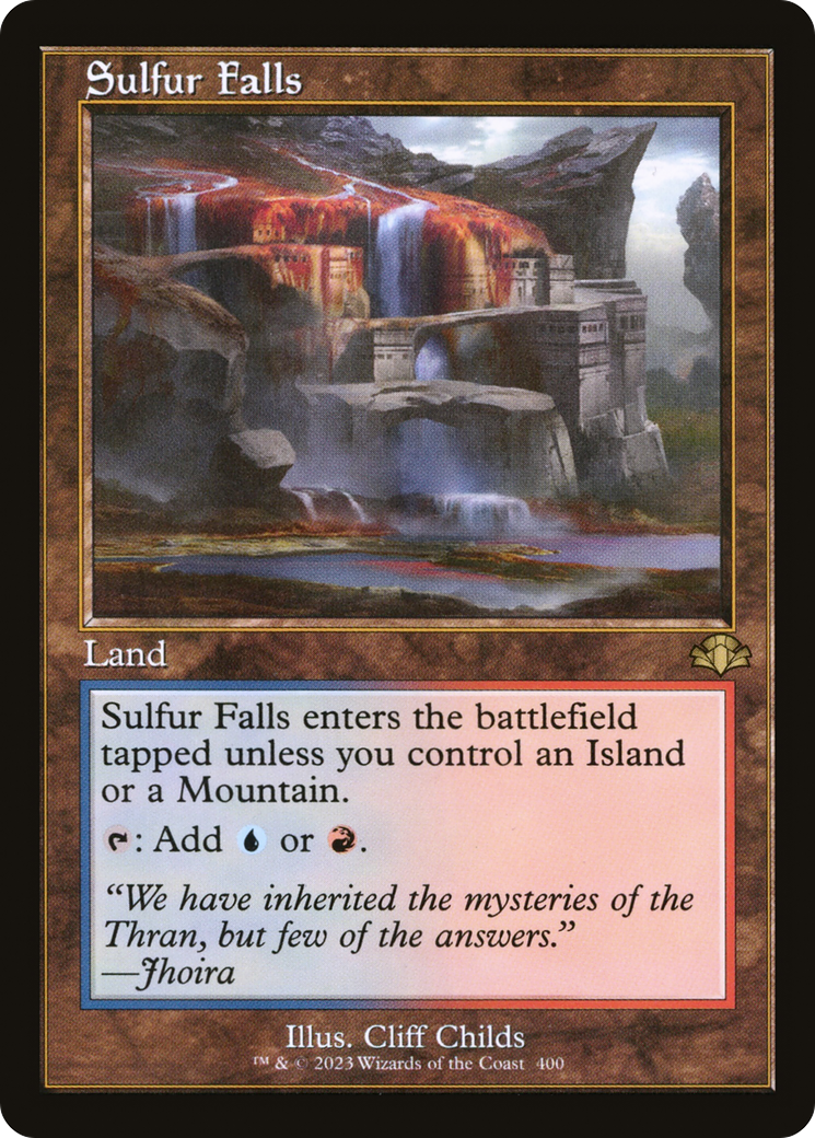 Sulfur Falls (Retro) [Dominaria Remastered] | Silver Goblin