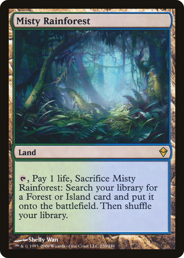 Misty Rainforest (220) Foil - Zendikar