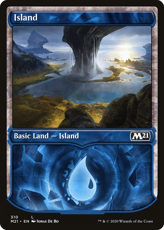 Island (310) (Showcase) [Core Set 2021] Foil