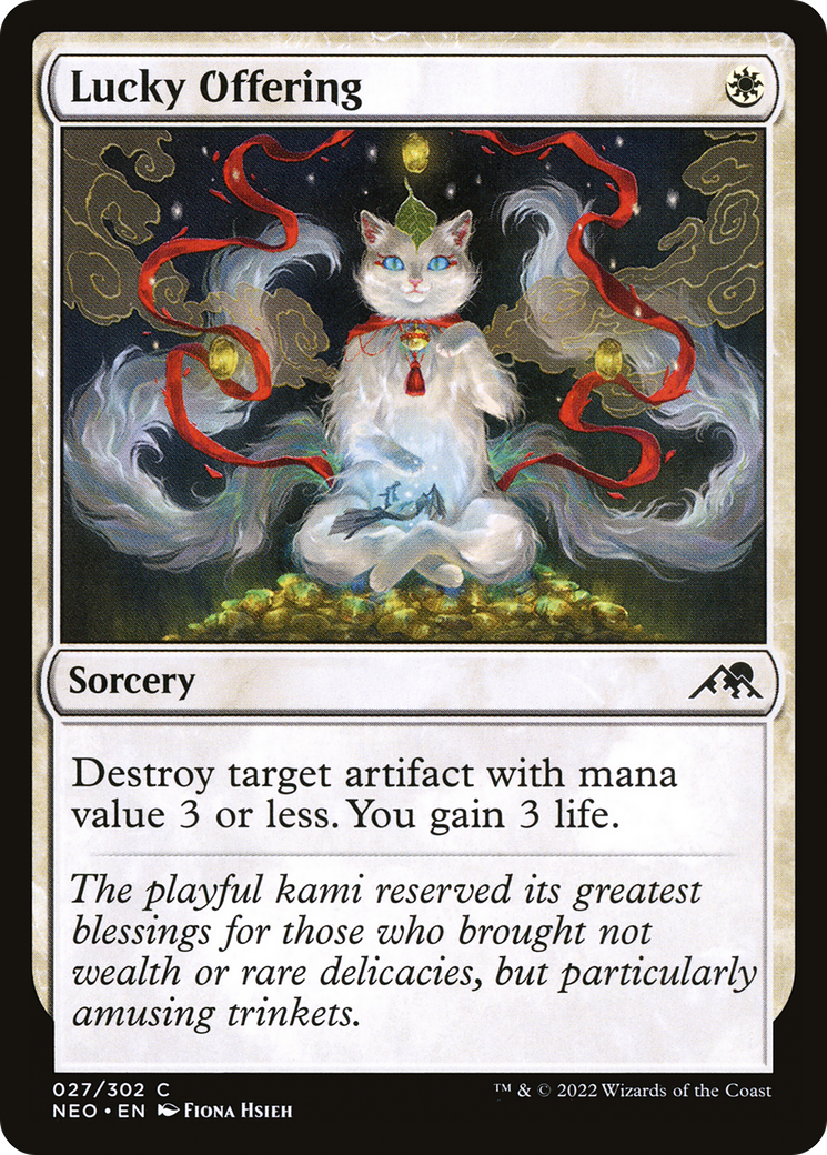 Lucky Offering (027) Foil - Kamigawa: Neon Dynasty