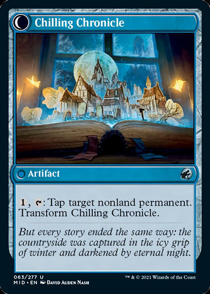 Mysterious Tome // Chilling Chronicle (063) Foil - Innistrad: Midnight Hunt