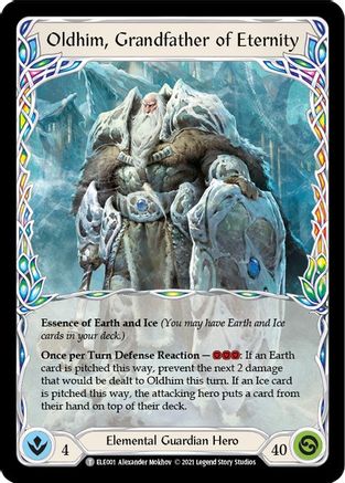 Oldhim, Grandfather of Eternity // Shiver (ELE001) 1st Edition  - Tales of Aria
