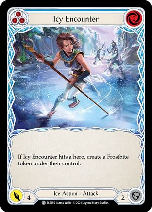 Icy Encounter (Blue) (ELE159) (Unlimited Edition) - Tales of Aria