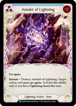 Amulet of Lightning (LGS065) Cold Foil - FaB Promos