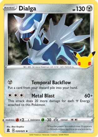 Dialga (020/025) [Celebrations: 25th Anniversary] | Silver Goblin