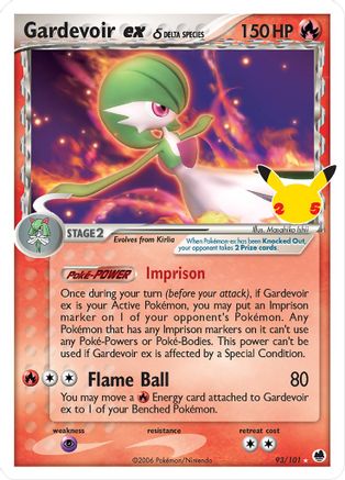 Gardevoir ex (Delta Species) (93) Holofoil - Celebrations Classic Collection