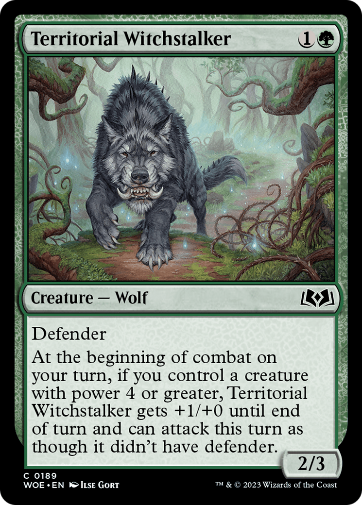 Territorial Witchstalker (189) Foil - Wilds of Eldraine