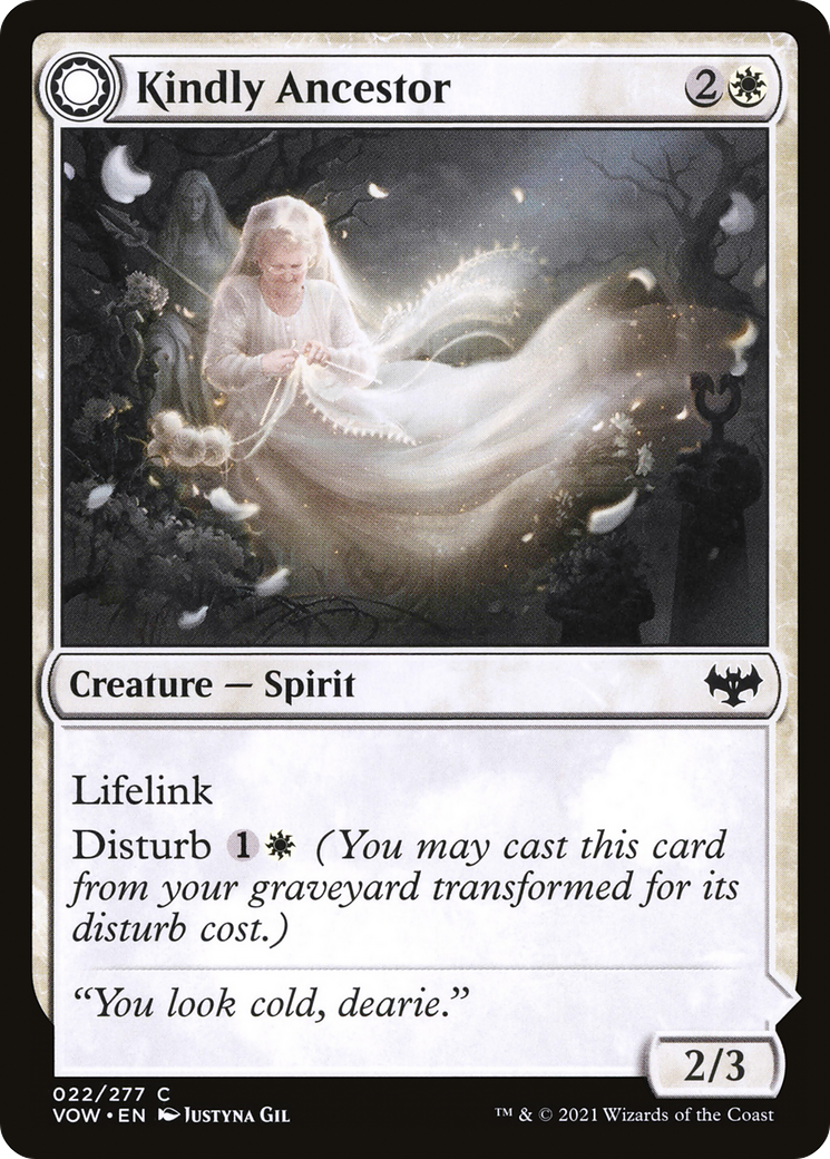 Kindly Ancestor // Ancestor's Embrace (022) Foil - Innistrad: Crimson Vow