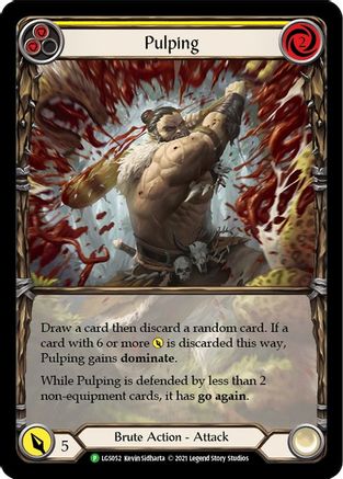 Pulping (Yellow) (LGS052) Rainbow Foil - FaB Promos