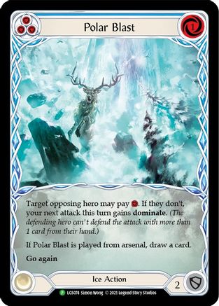 Polar Blast (Blue) (LGS074) Rainbow Foil - FaB Promos