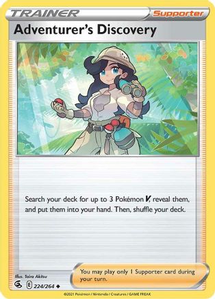 Adventurer's Discovery (224/264) [Sword & Shield: Fusion Strike] Reverse Holofoil