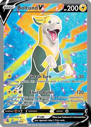 Boltund V (Full Art) (249) Holofoil - Fusion Strike