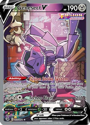 Genesect V (Alternate Full Art) (255) Holofoil - Fusion Strike