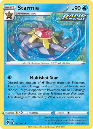 Starmie (53) Holofoil - SWSH08 Fusion Strike