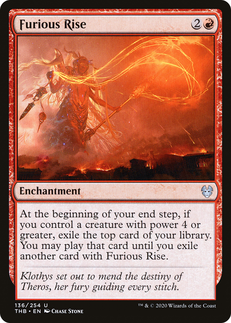 Furious Rise (136) Foil - Theros Beyond Death
