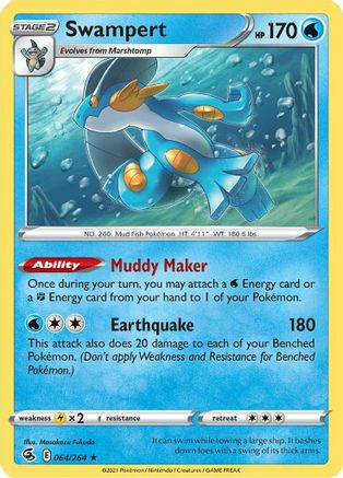 Swampert (64) Holofoil - SWSH08 Fusion Strike