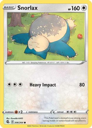 Snorlax (206/264) [Sword & Shield: Fusion Strike] | Silver Goblin