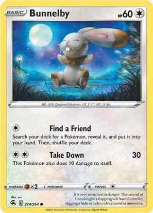 Bunnelby (214) Reverse Holofoil - Fusion Strike