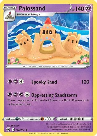 Palossand (126) Reverse Holofoil - SWSH08 Fusion Strike