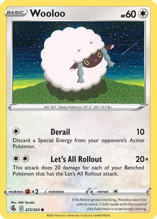 Wooloo (221/264) [Sword & Shield: Fusion Strike] | Silver Goblin