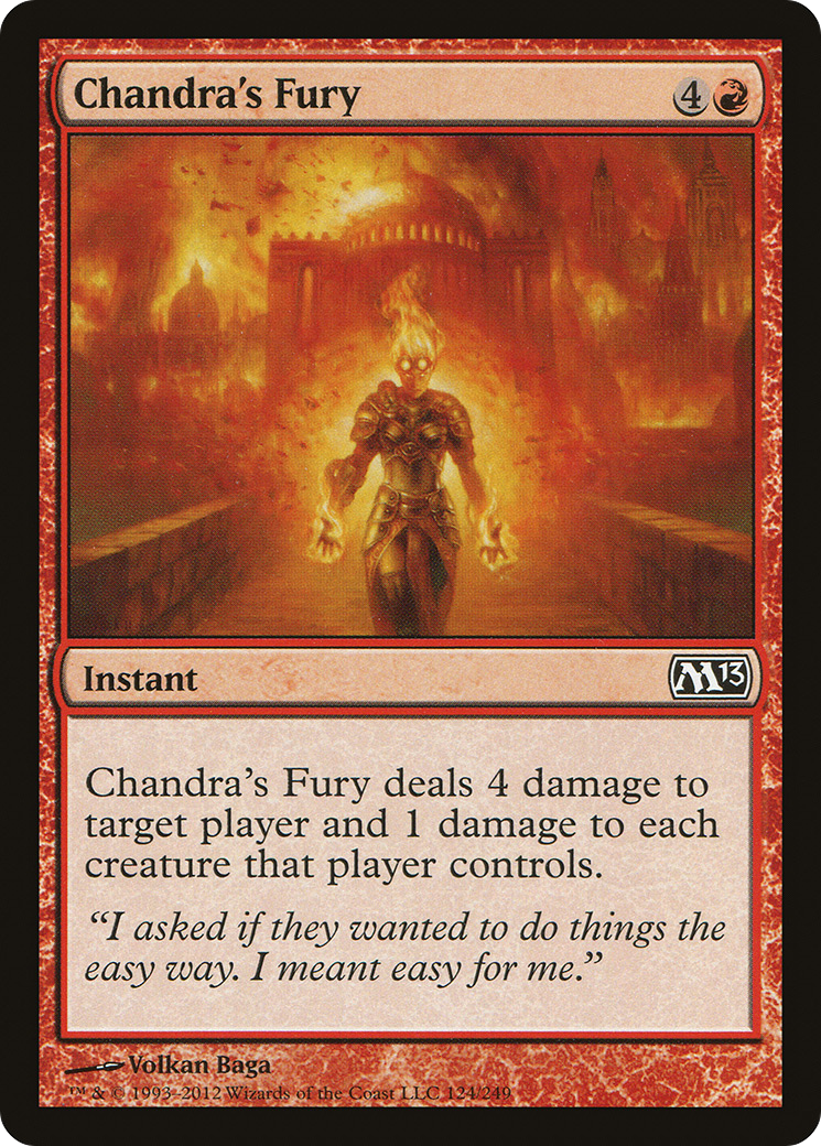 Chandra's Fury [Magic 2013] Foil