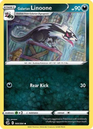Galarian Linoone (160) - Fusion Strike