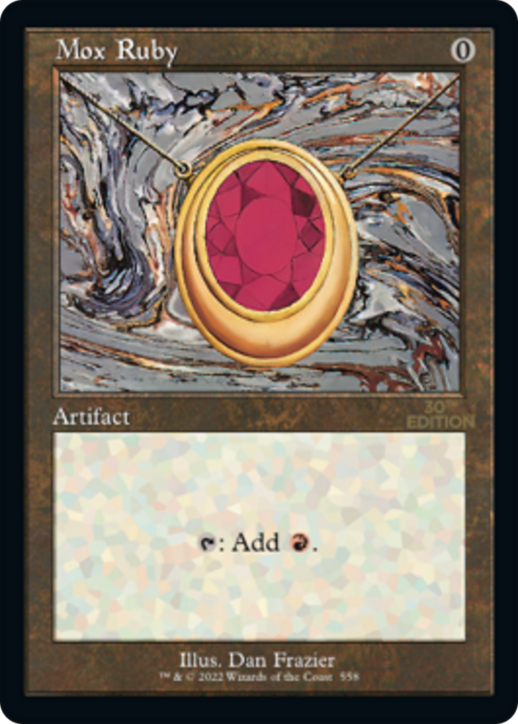 Mox Ruby (Retro) (558) - 30th Anniversary Edition