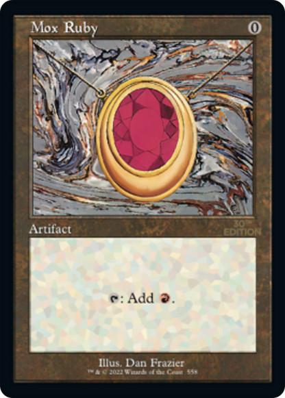 Mox Ruby (Retro) (558) - 30th Anniversary Edition