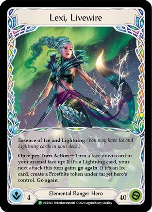 Lexi, Livewire - HER043 Cold Foil (HER043) - Flesh and Blood: Promo Cards | Silver Goblin