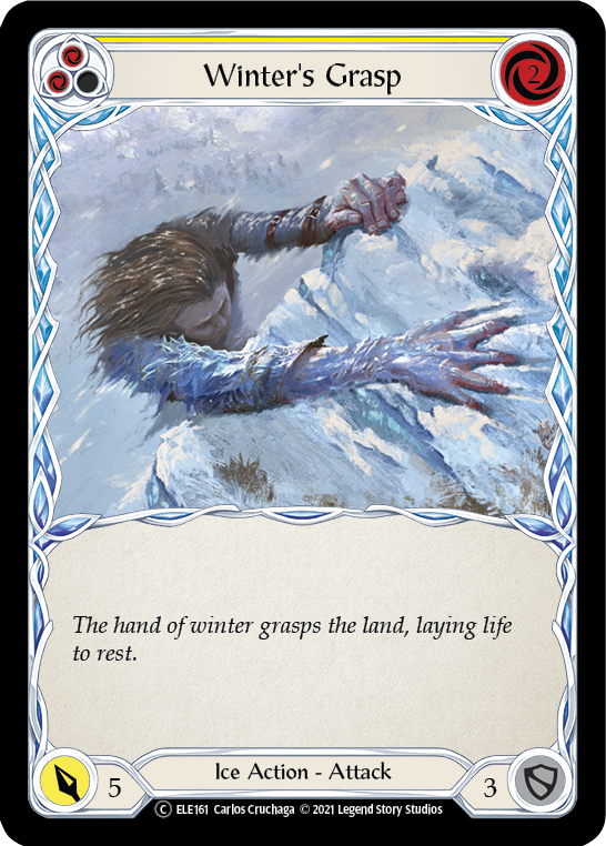 Winter's Grasp (Yellow) [U-ELE161] (Tales of Aria Unlimited)  Unlimited Rainbow Foil | Silver Goblin