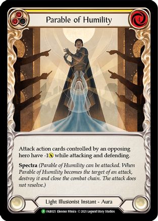 Parable of Humility [FAB025] (Promo)  Cold Foil | Silver Goblin