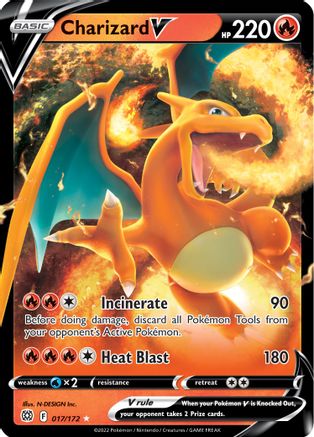 Charizard V (17) Holofoil - SWSH09 Brilliant Stars